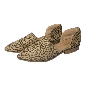 Catherine Malandrino D’Orsay Flats‎ Women’s Size 6.5 US Tan Brown Cheetah